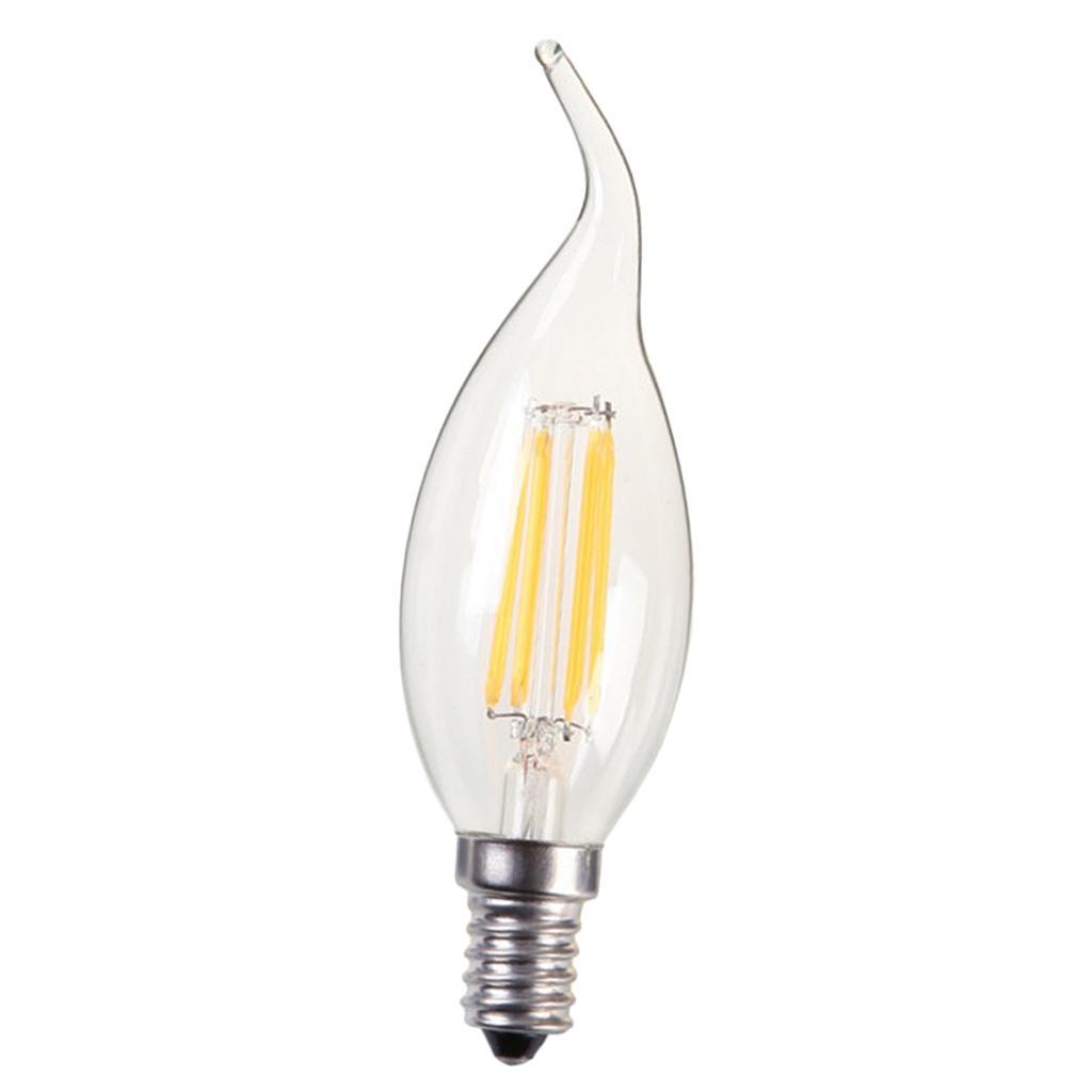 LED Filament Candle Light Bulb For Chandelier Ceiling Light A-Warm White 2W