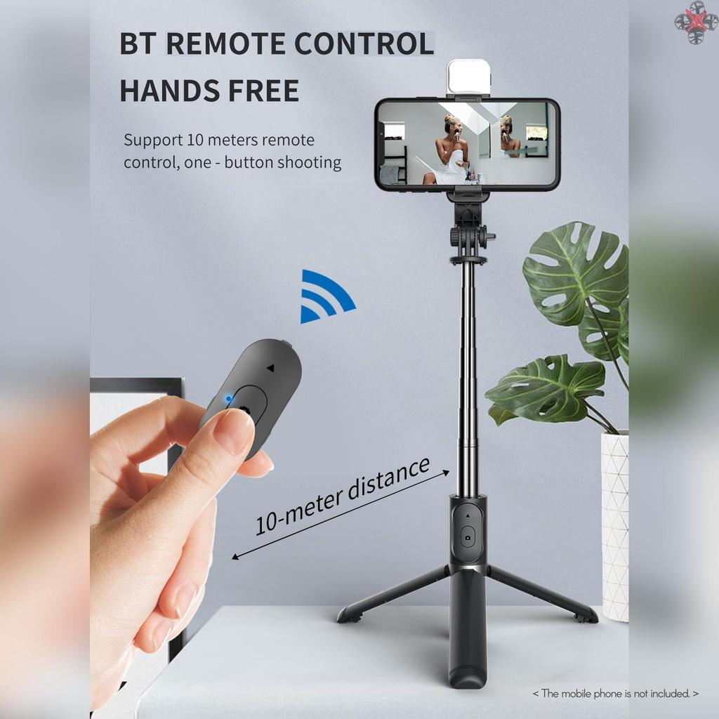 Gậy Chụp Ảnh Selfie Kiêm Giá Đỡ Ba Chân Đa Năng 104.5cm Max