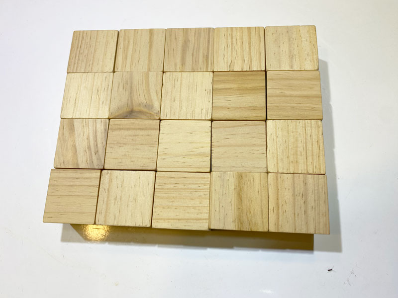 Khối gỗ lập phương lớn 4 cm, khối vuông xếp chồng và làm đồ thủ công DIY, đồ chơi gỗ xây dựng, khối gỗ trơn không màu