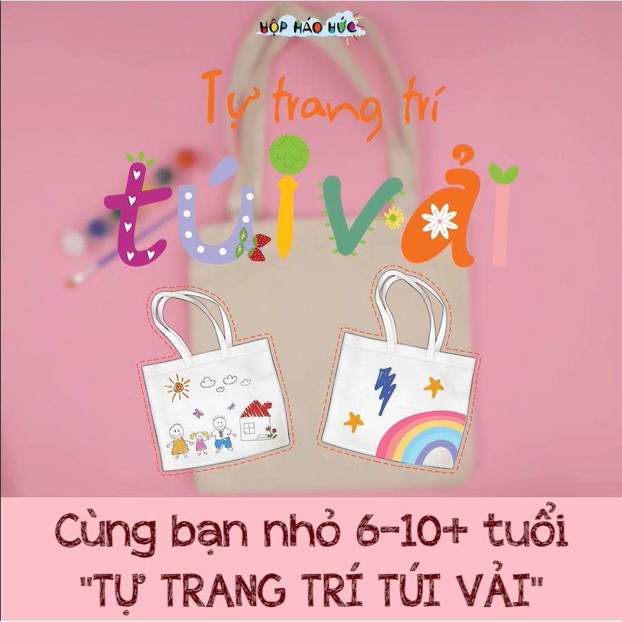 Đồ chơi Tự Trang Trí Túi Vải cho bé 6-10 tuổi Hộp Háo Hức - Cùng con sáng tạo phong cách riêng