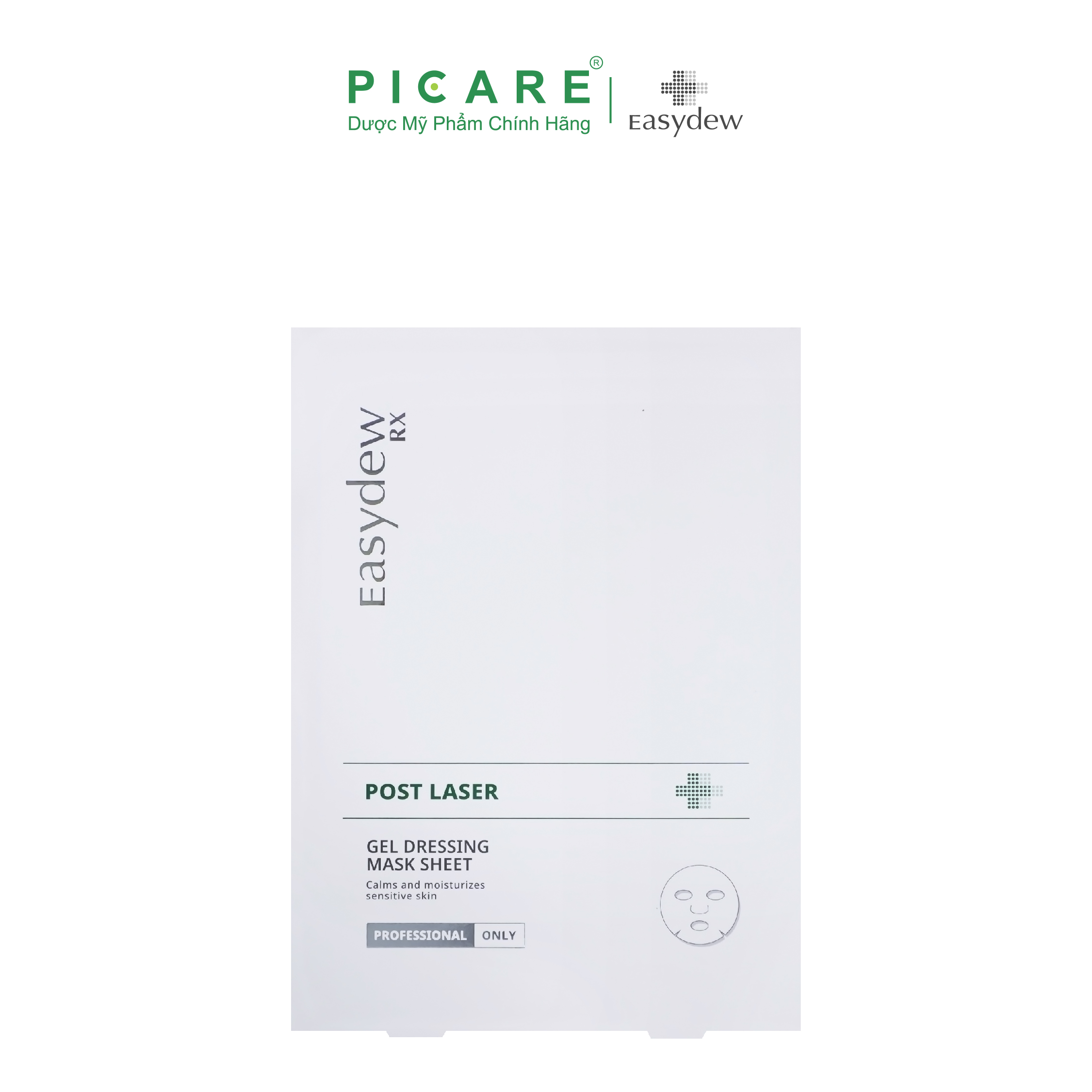 Mặt Nạ Easydew Rx Phục Hồi, Giảm Kích Ứng Post Laser Gel Dessing Mask Sheet (1 cái)