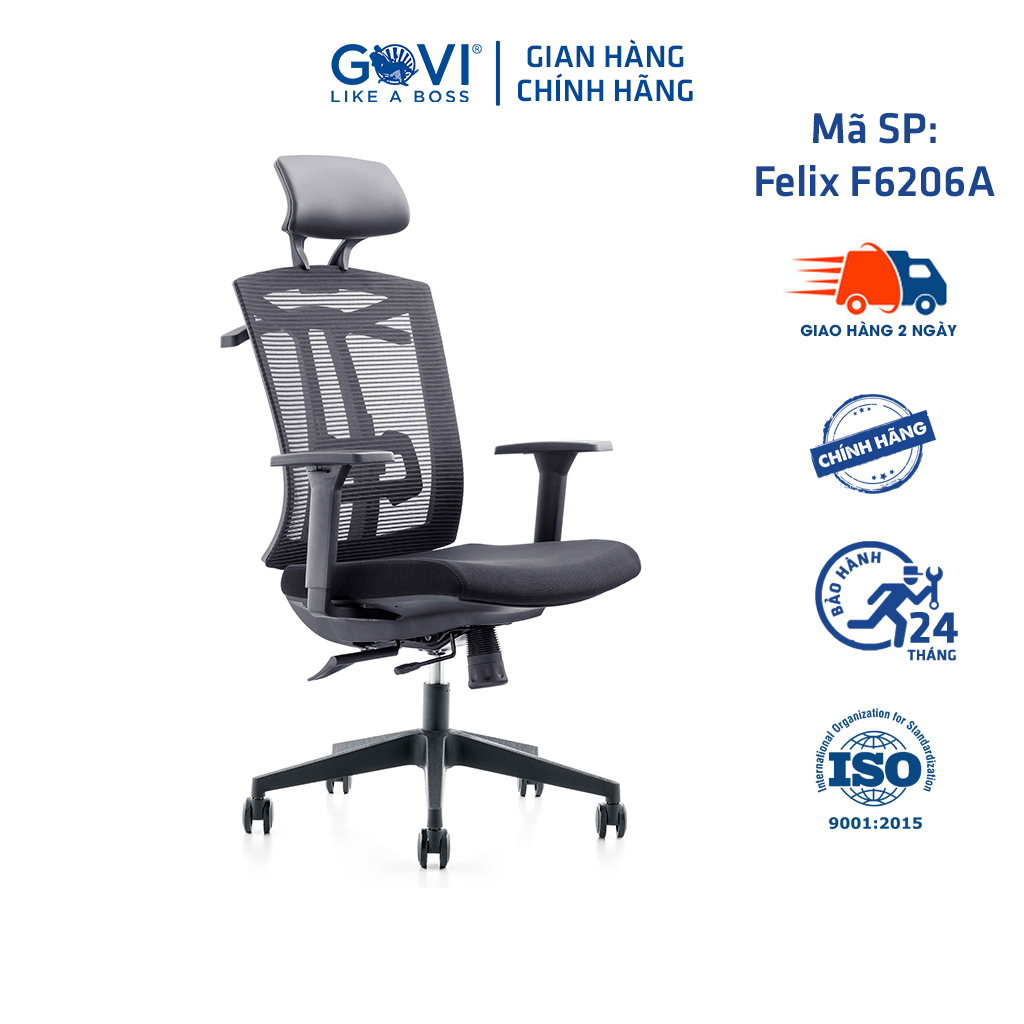 Ghế công thái học GOVI Ergonomic Felix F6206A-2