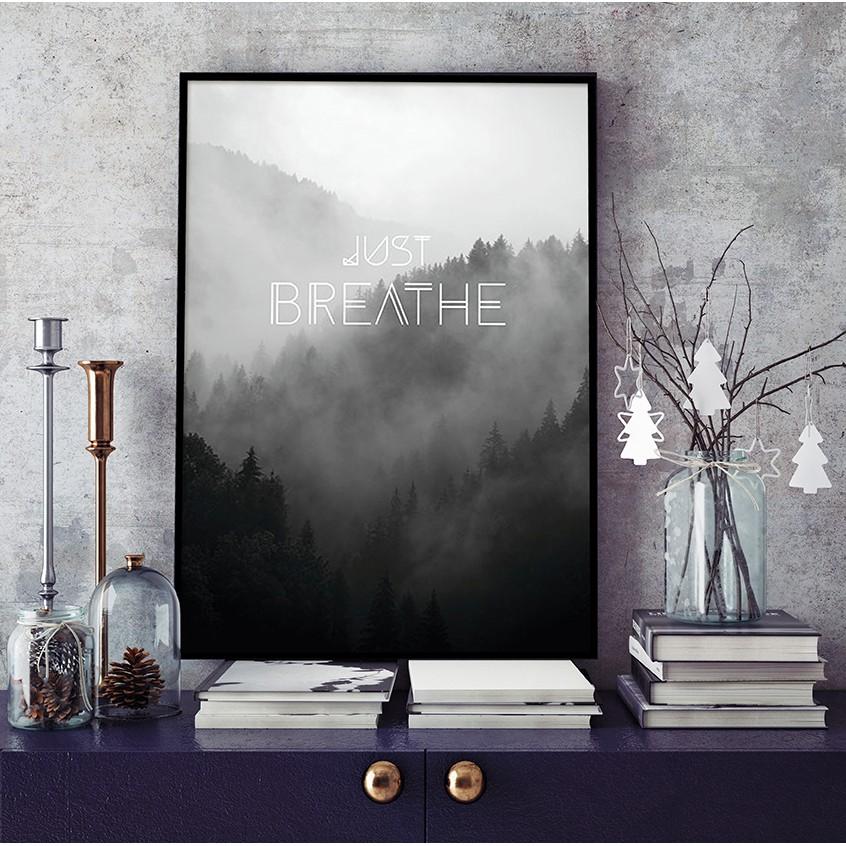 Tranh treo tường canvas "Just Breathe"