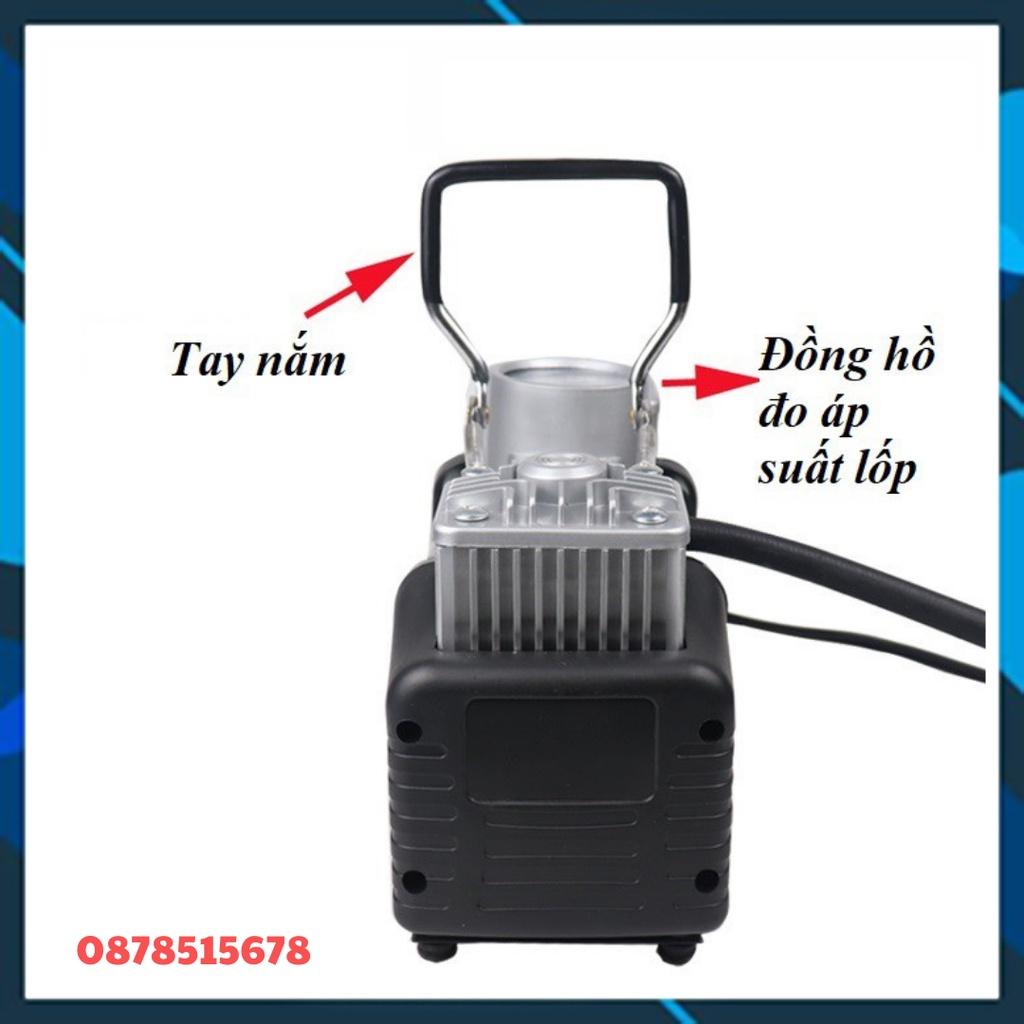 Máy Bơm Lốp Ô Tô 12V 2 Pít Tông, Bơm Lốp Xe Hơi Siêu Khỏe, Siêu Nhanh, Bơm Xe Sedan, SUV, Bán Tải