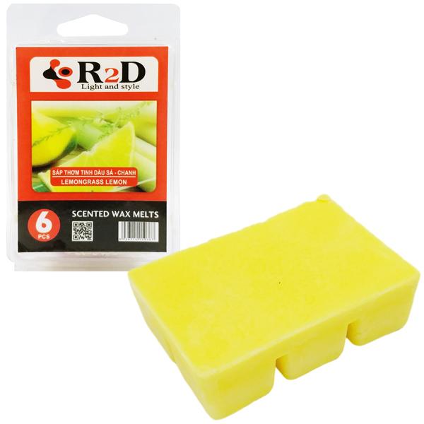 Hộp 6 Sáp Thơm Tinh Dầu Wax Melts Hương Sả Chanh R2D