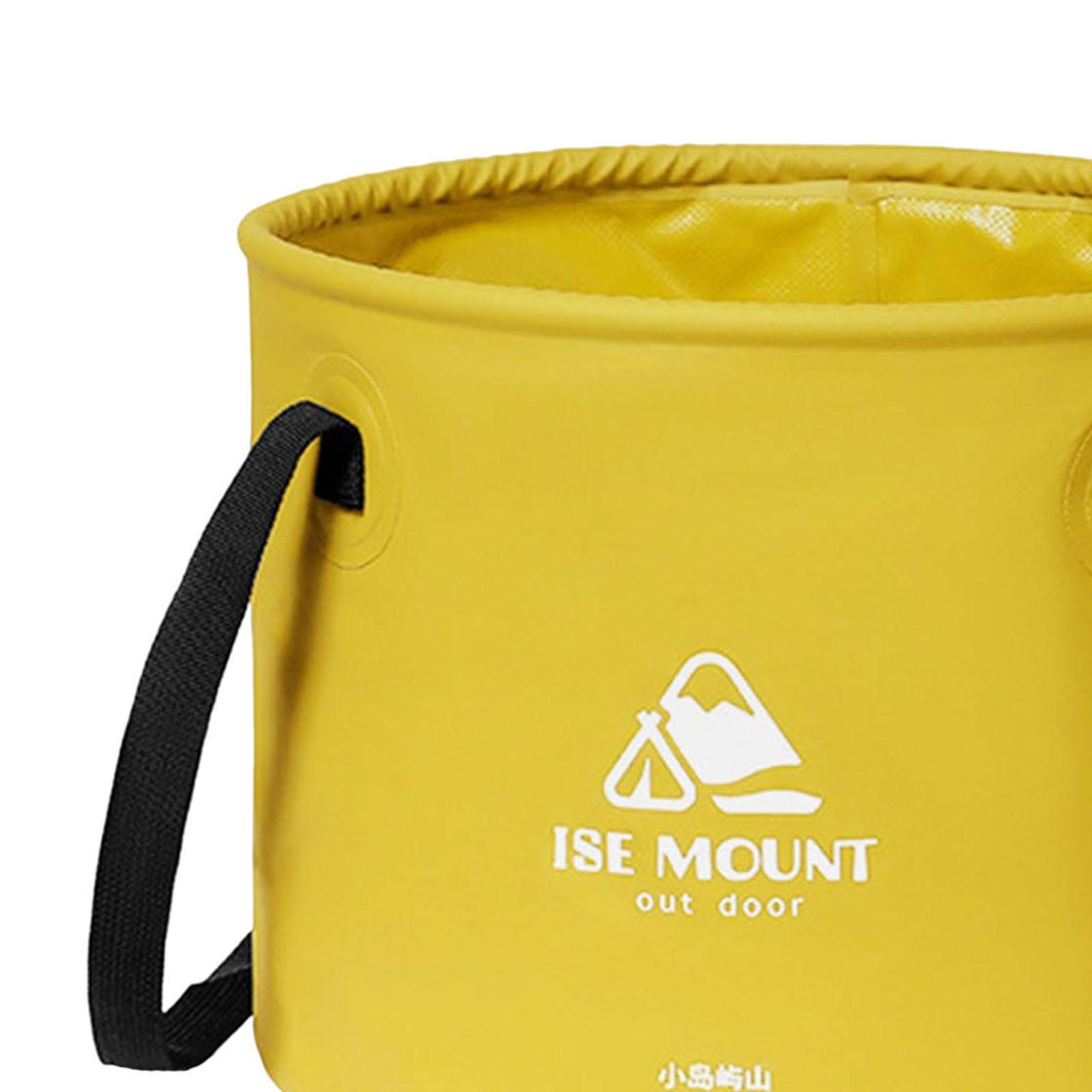 Round Collapsible Bucket 10L Water Container Durable Multifunction for Car Washing
