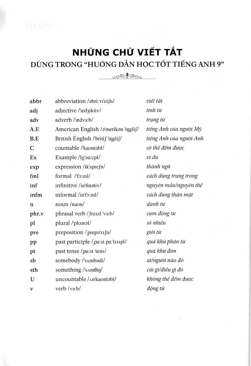 Hướng Dẫn Học Tốt Tiếng Anh 9