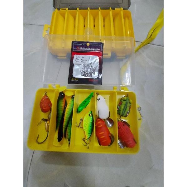 Hộp mồi giả câu lure 3 tầng nước