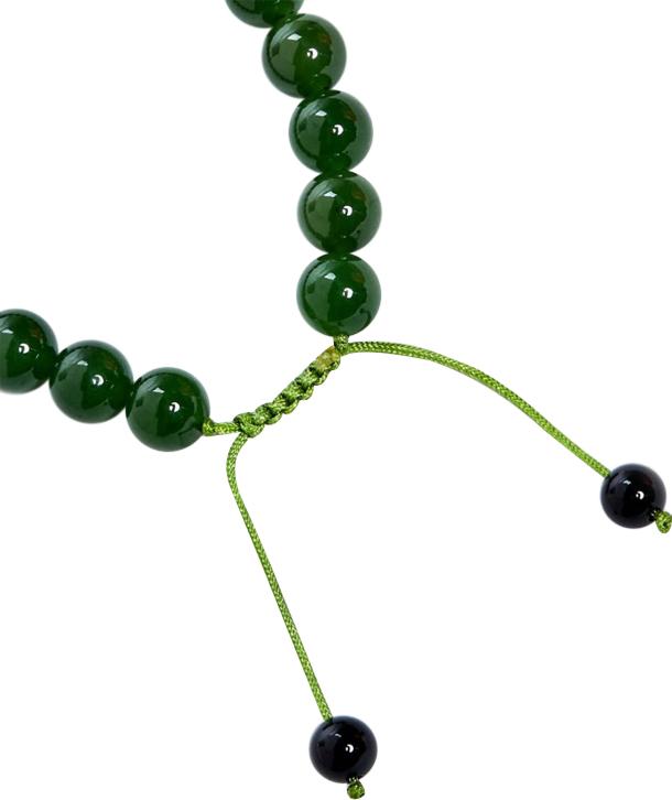 Vòng Mala Ngọc Bích Phối Mã Não Đen Ngọc Quý Gemstones VT23