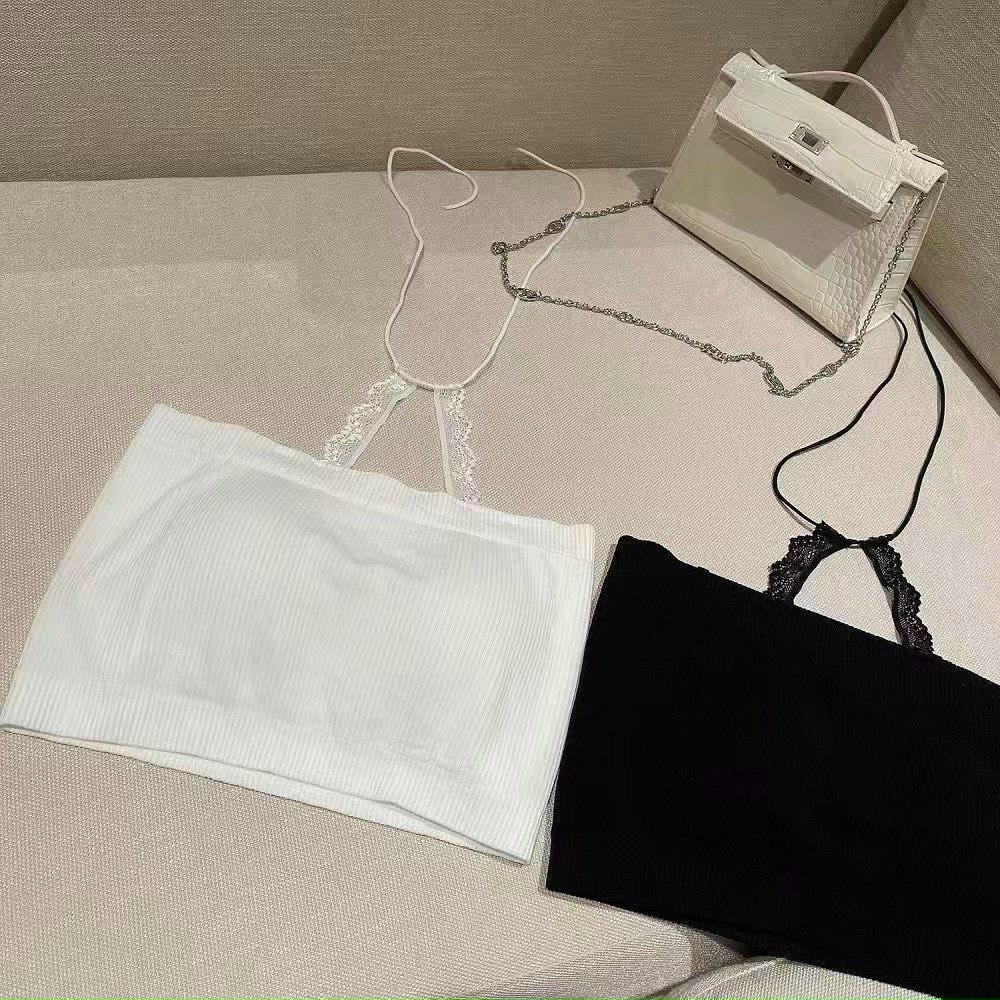 Áo yếm dây ren dáng croptop buộc cổ mẫu hot - Áo quây bra kiểu ống tiểu thư ôm body tôn vòng 2 siêu co dãn