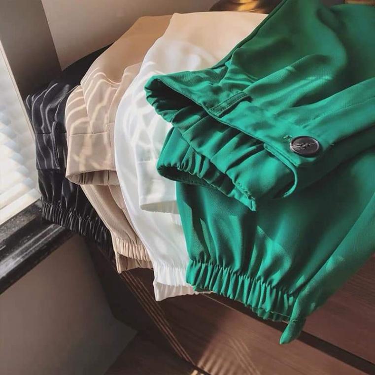 Quần baggy gấu lệch HOT TREND 2021 Quần jogger cá tính, năng động, trẻ trung cho mọi chị em