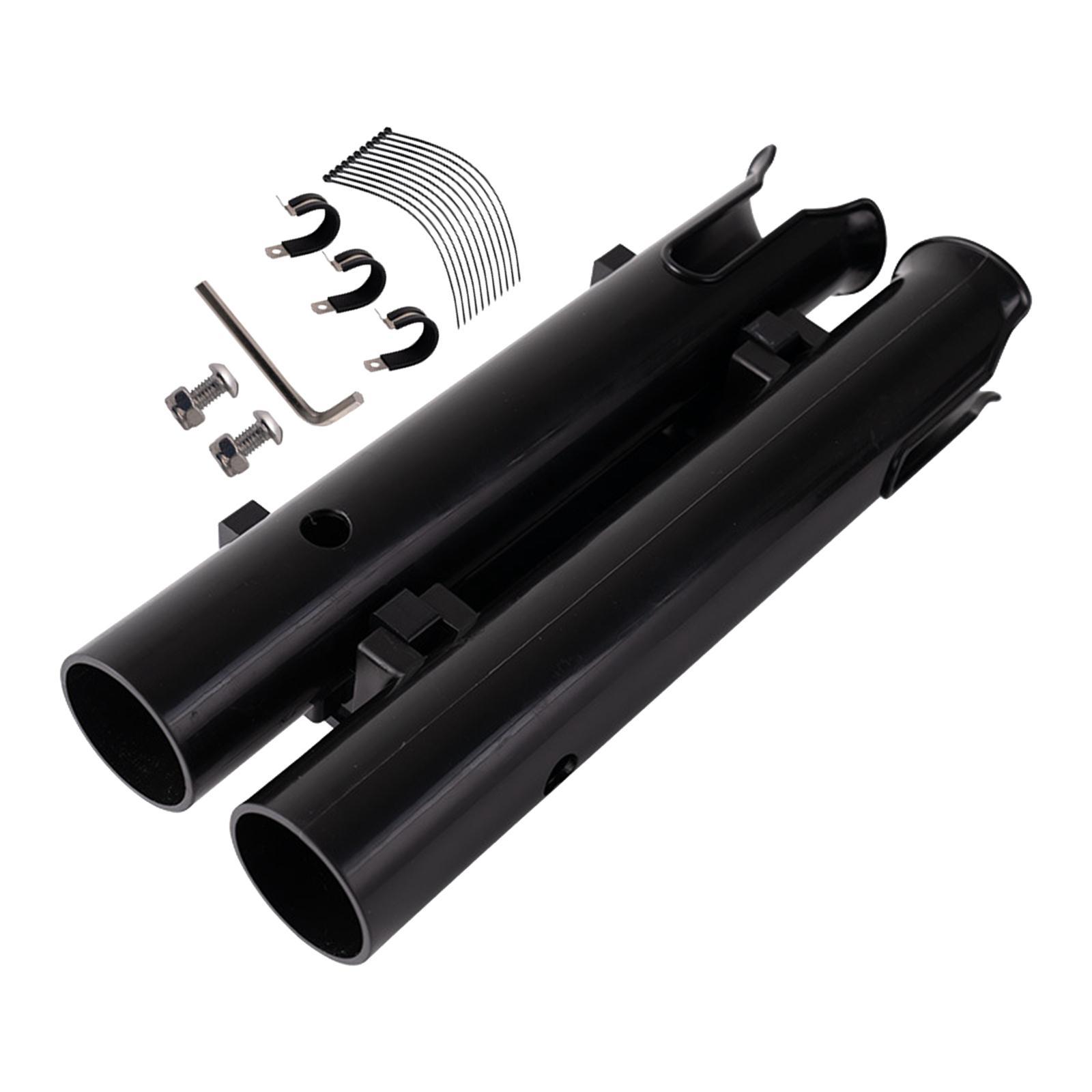 Fishing Rod Holder Fishing Accessories Holds 2 Rods with Screws Easy Mount