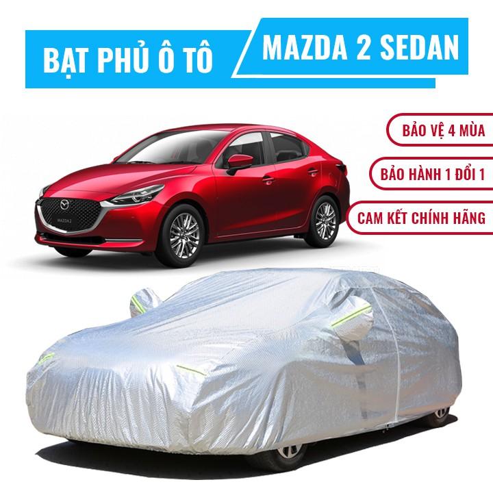 Hình ảnh Bạt che phủ xe ô tô 5 chỗ Mazda 2 Sedan, Bạt trùm xe hơi 5 chỗ cao cấp chất liệu vải PEVA chống nắng mưa không thấm nước