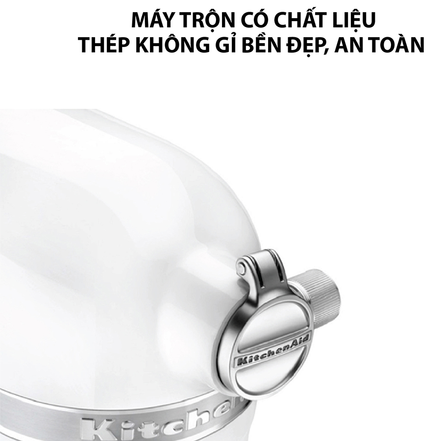 Máy Trộn Bát Nâng Heavy Duty KitchenAid 5KSM7590WWH - Trắng - Hàng Chính Hãng