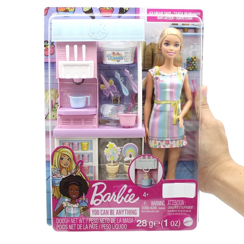 Đồ Chơi Quầy Kem Mát Lạnh Barbie Ice Cream Shop - Barbie HCN46