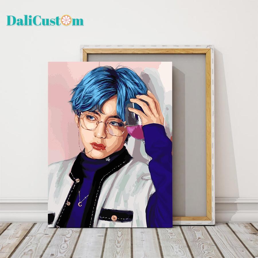 Tranh Tô Màu Số Hóa V BTS 3 Mẫu Cực Hot 36 Màu
