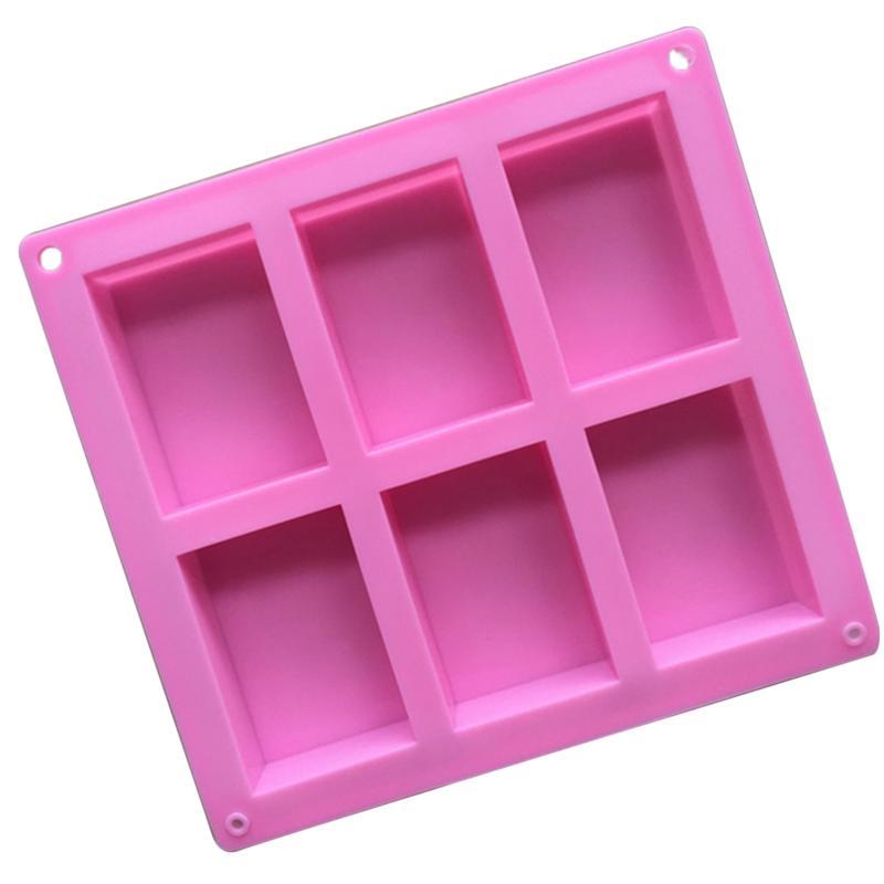 1Pcs Silicone Pudding Candy Mold 4/6/24 Cavity Square Silicone Soap Mold Handmade Candle Decorating Mould Soap Craft Supplies
