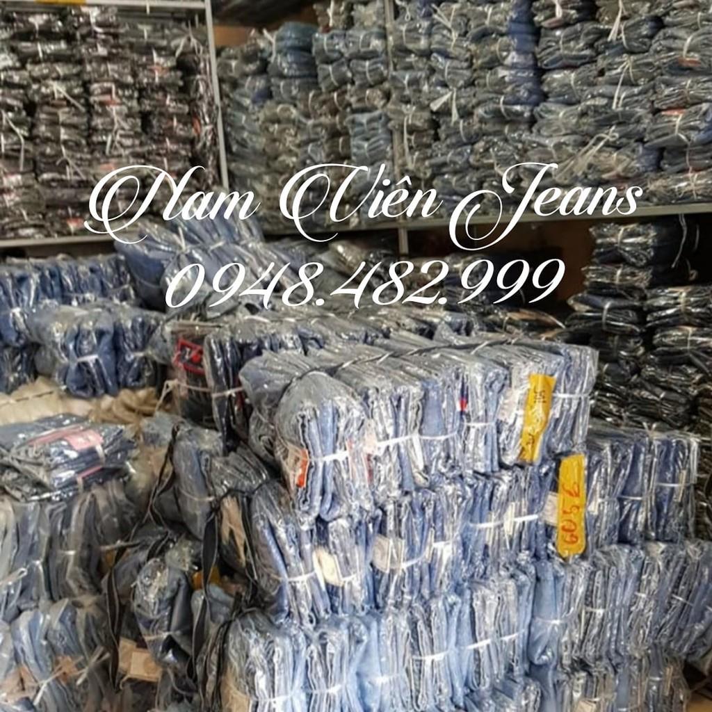 Quần Jean Nữ Cạp Chun Thêu Túi Lưng Cao