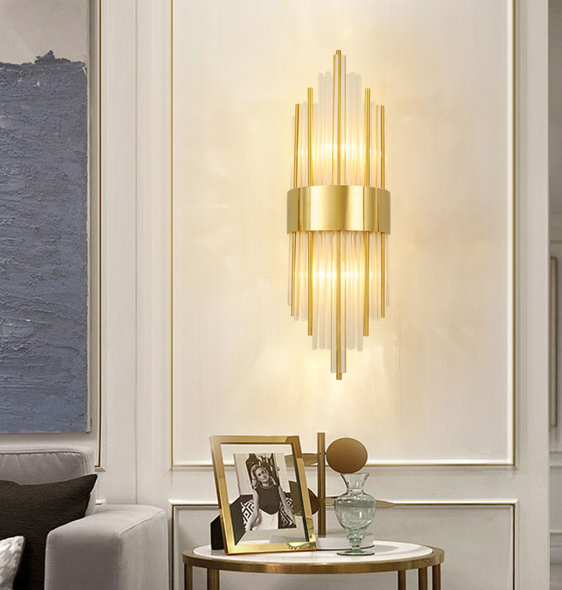 Đèn tường MENOR pha lê hiện đại trang trí nội thất cao cấp, sang trọng - kèm bóng LED chuyên dụng