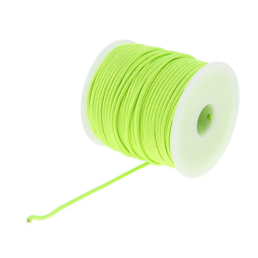 2x 2mm 50m Lightweight Durable Nylon Guyline Tent Guide Rope Guy Line Cord Camping Paracord