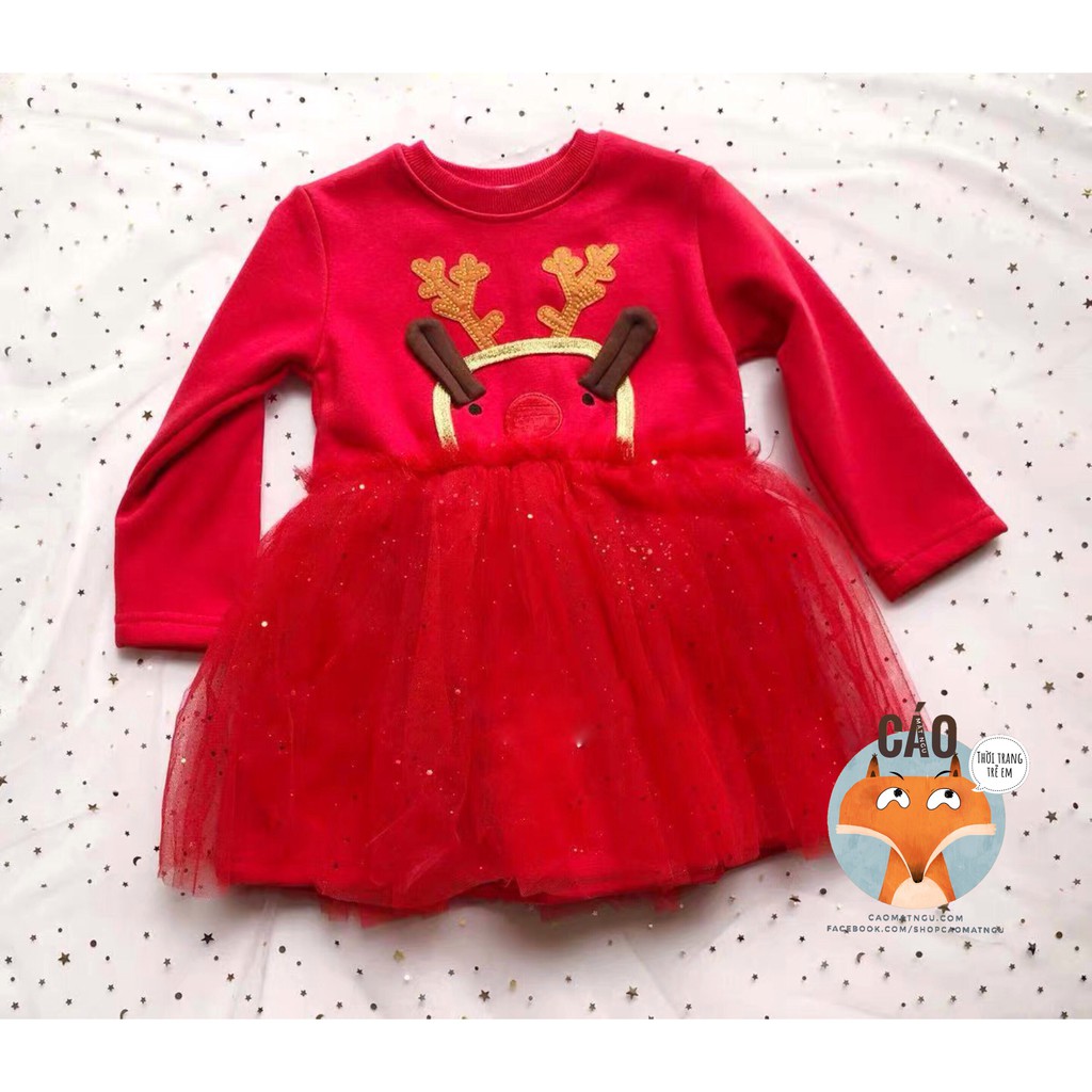 Đầm giáng sinh thu đông đầm noel