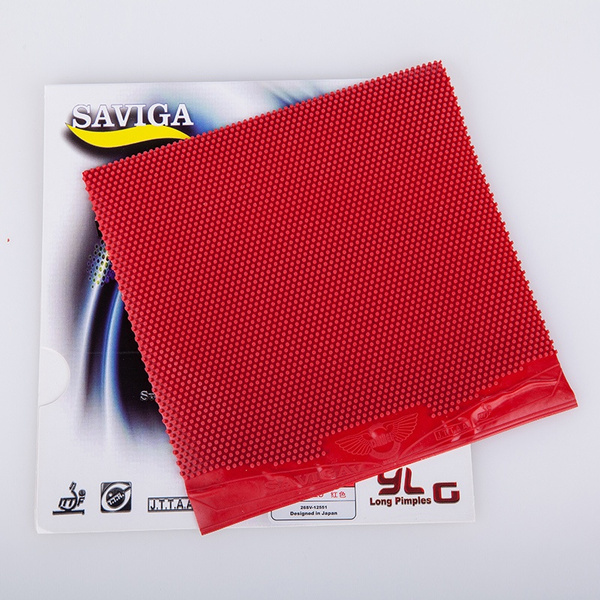 Mặt Vợt Bóng Bàn Gai Thủ Saviga Không Lót /Có Lót 0.5mm- Màu Đen/Đỏ - Siêu Dị - Gai Phản Xoáy Dễ Phát Động Tấn Công