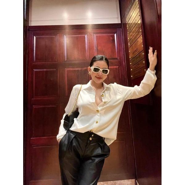 Áo Sơ Mi Nữ Yenny Shop, áo nữ công sở lụa Nhật phong cách Hàn Quốc Sang Chảnh Cao Cấp có size to đến 70-75kg vừa