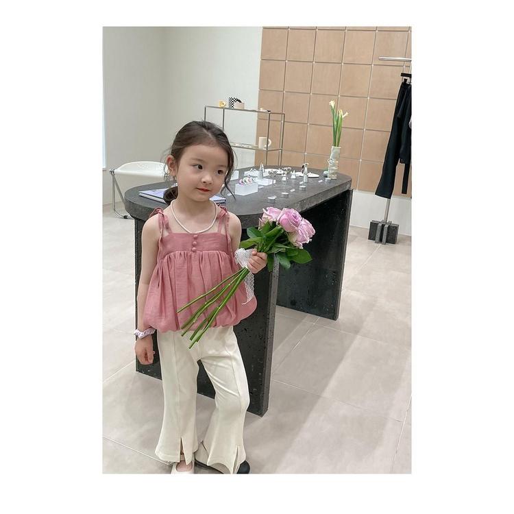 TA30220 Áo cotton lụa 2 dây Ambb V044 cho bé gái