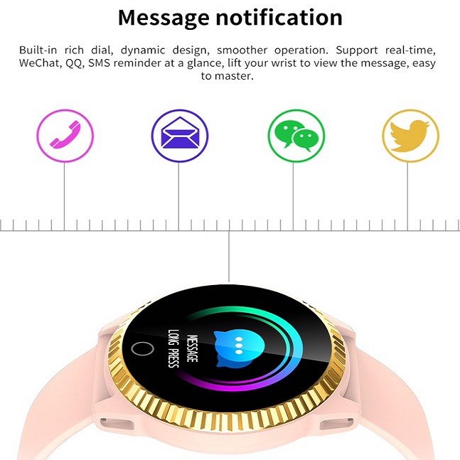 Đồng Hồ Thông Minh Smart Watch C19 Chức Năng Đo Nhịp Tim, Huyết Áp, Spo2, Theo Dõi Vận Động