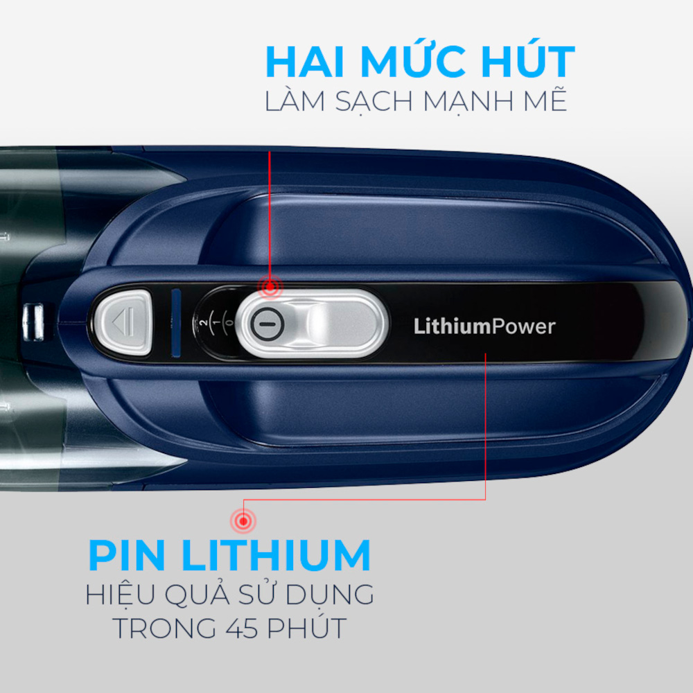 Máy hút bụi không dây cầm tay Đức BHN20L 20V công suát hút 45 phút hàng chính hãng