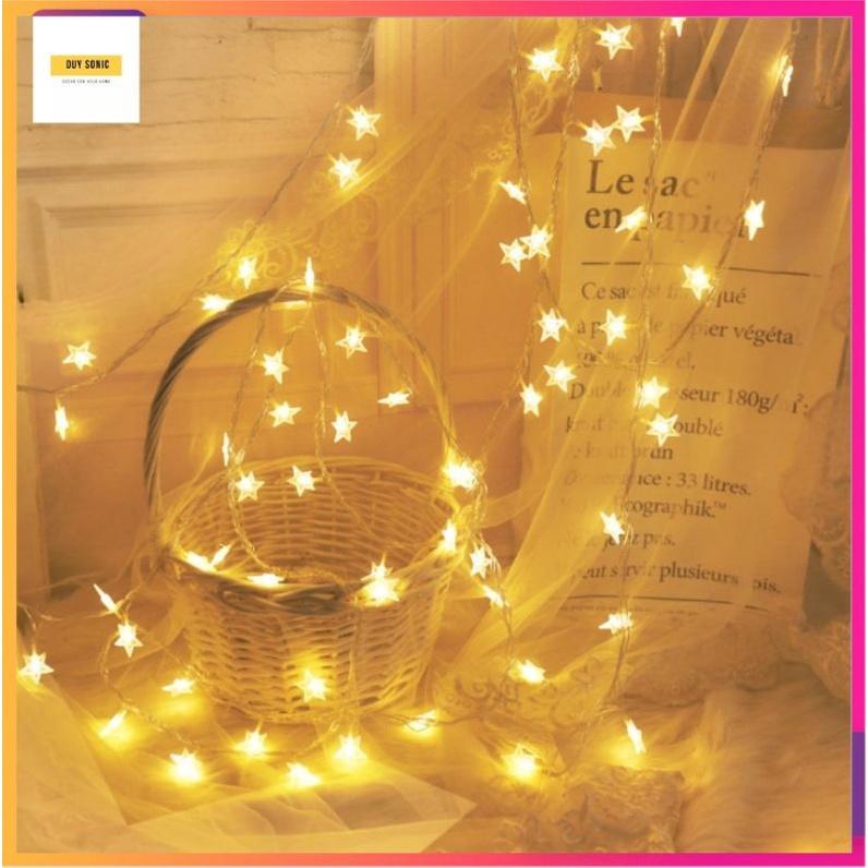 Dây đèn LED hình ngôi sao decor trang trí phòng ngủ siêu xinh