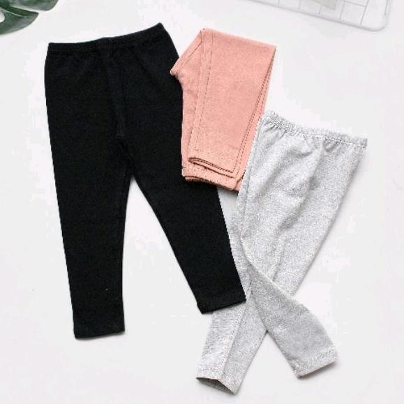 Quần thun dài legging trơn size đại cho bé 24-47kg