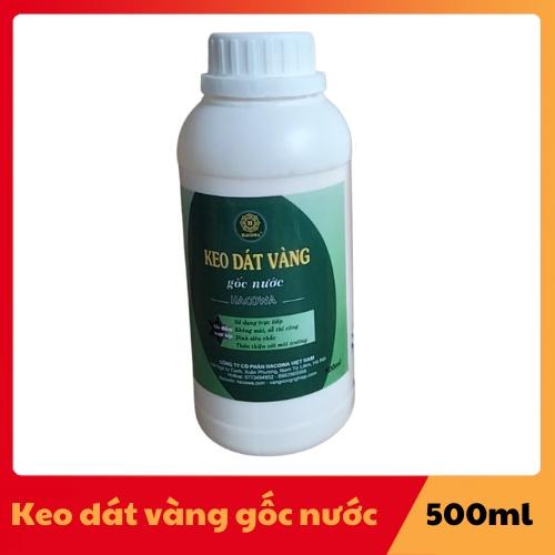 Keo dán vàng gốc nước tiện lợi không cần pha chế,dùng trên chất liệu thấm hút như xi măng, thạch cao, giấy, vải, hoa quả