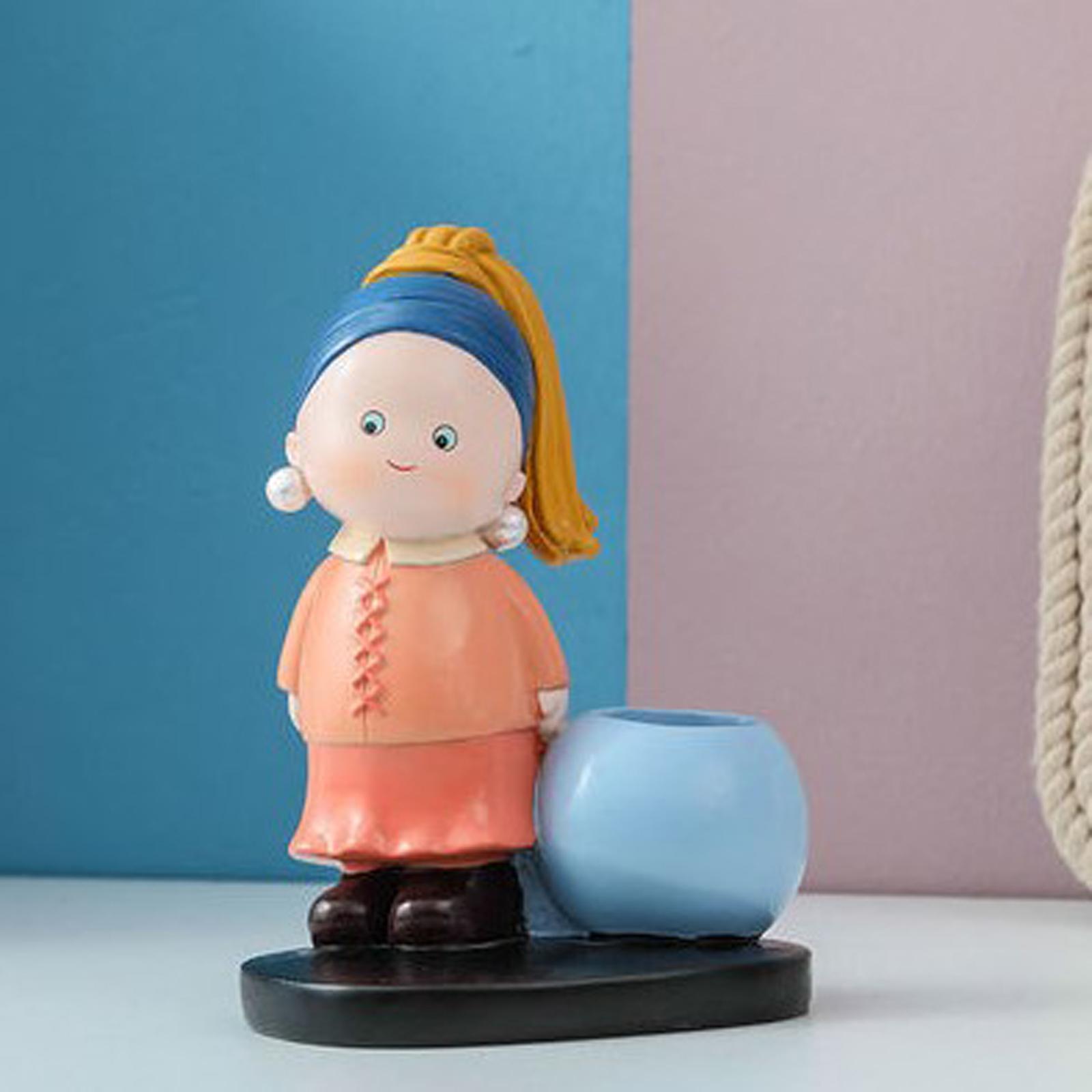 Cartoon Crafts Pen Holder Birthday Gift Cartoon Bedroom