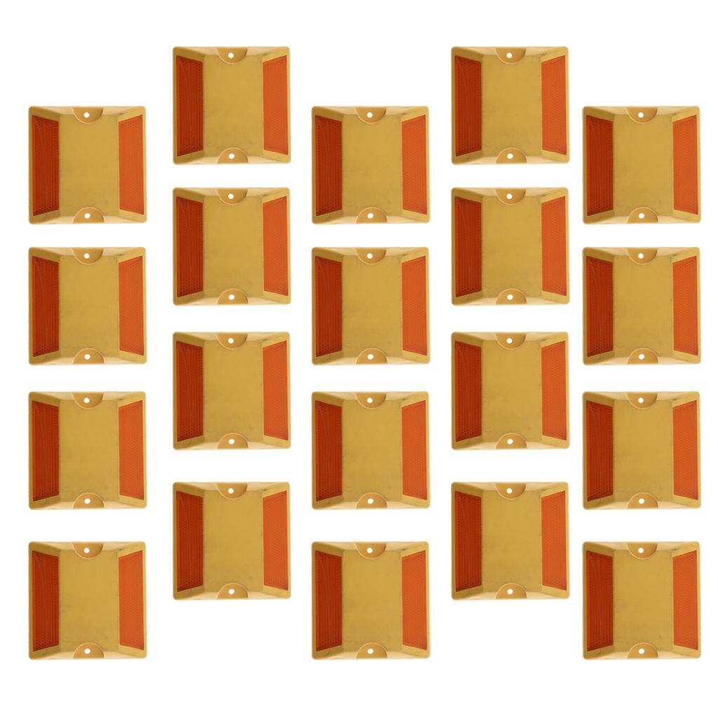 20x Thương Mại Mới Đường Quốc Lộ Mặt Đường Bút Phản Quang-2 Bên, Vàng