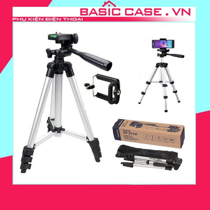 Gậy 3 chân Tripod TF-3110 kèm giá đỡ điện thoại kẹp điện thoại livestream tiktok cho điện thoại