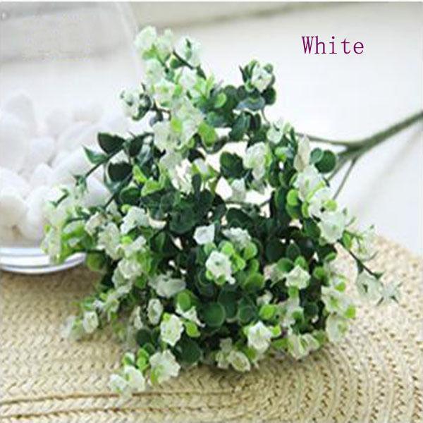 Artificial Plant Silk Gypsophila Flowers Stem Wedding Party Home Decor White