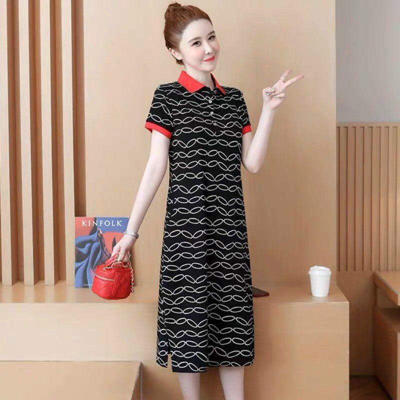 ĐẦM SUÔNG CỔ BẺ VIỀN ĐỎ