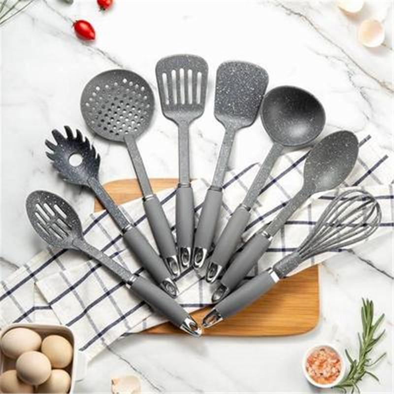 8 Cái/bộ Đồ Dùng Nhà Bếp Bộ Không Dính Đồ Dùng Nhà Bếp Nấu Ăn Dụng Cụ Thìa Canh GÀU MÚC Thìa Đũa Dụng Cụ Xẻng Tiện Ích Phụ Kiện