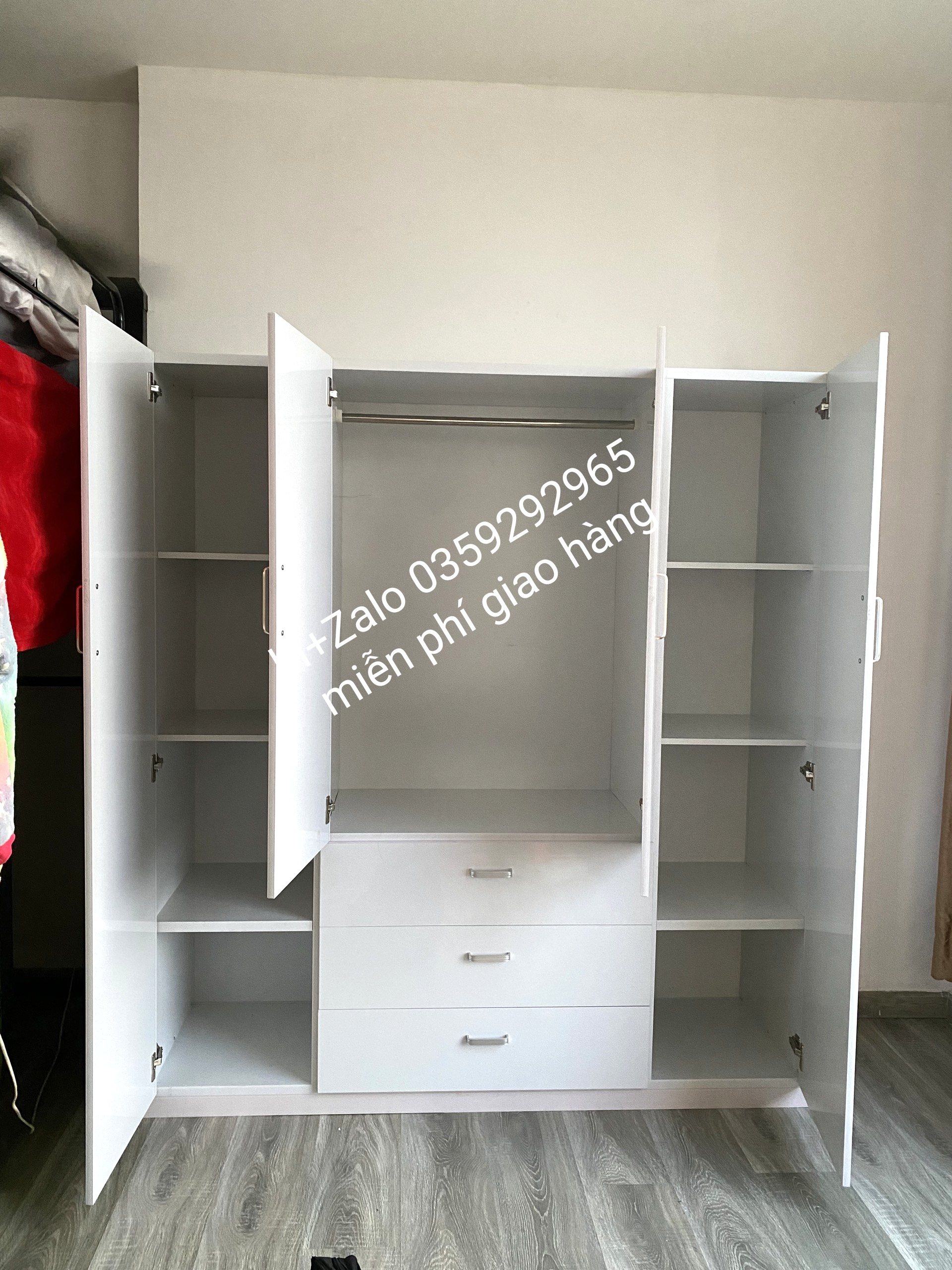 Tủ nhựa đài Loan 4 cánh