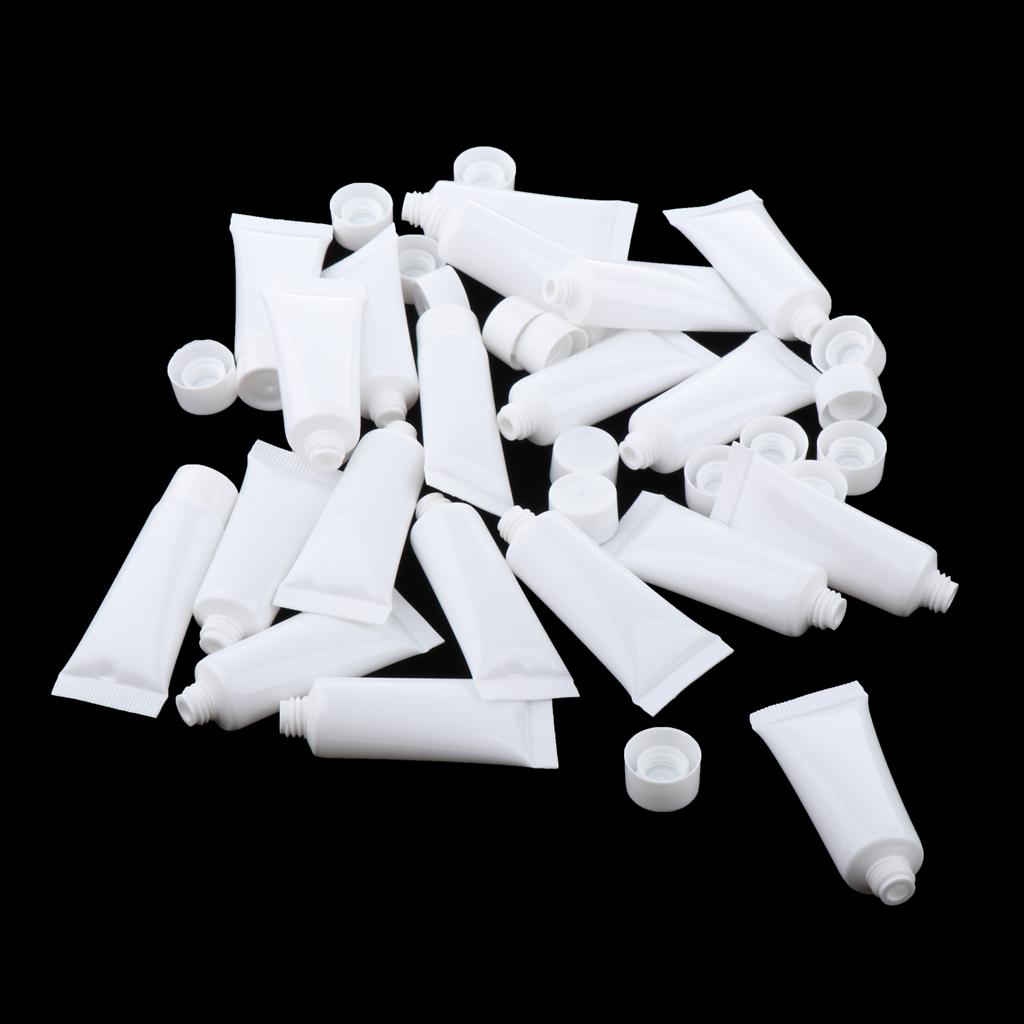60 pieces 10ml empty tubes cosmetic containers Refillable plastic tube tubes for
