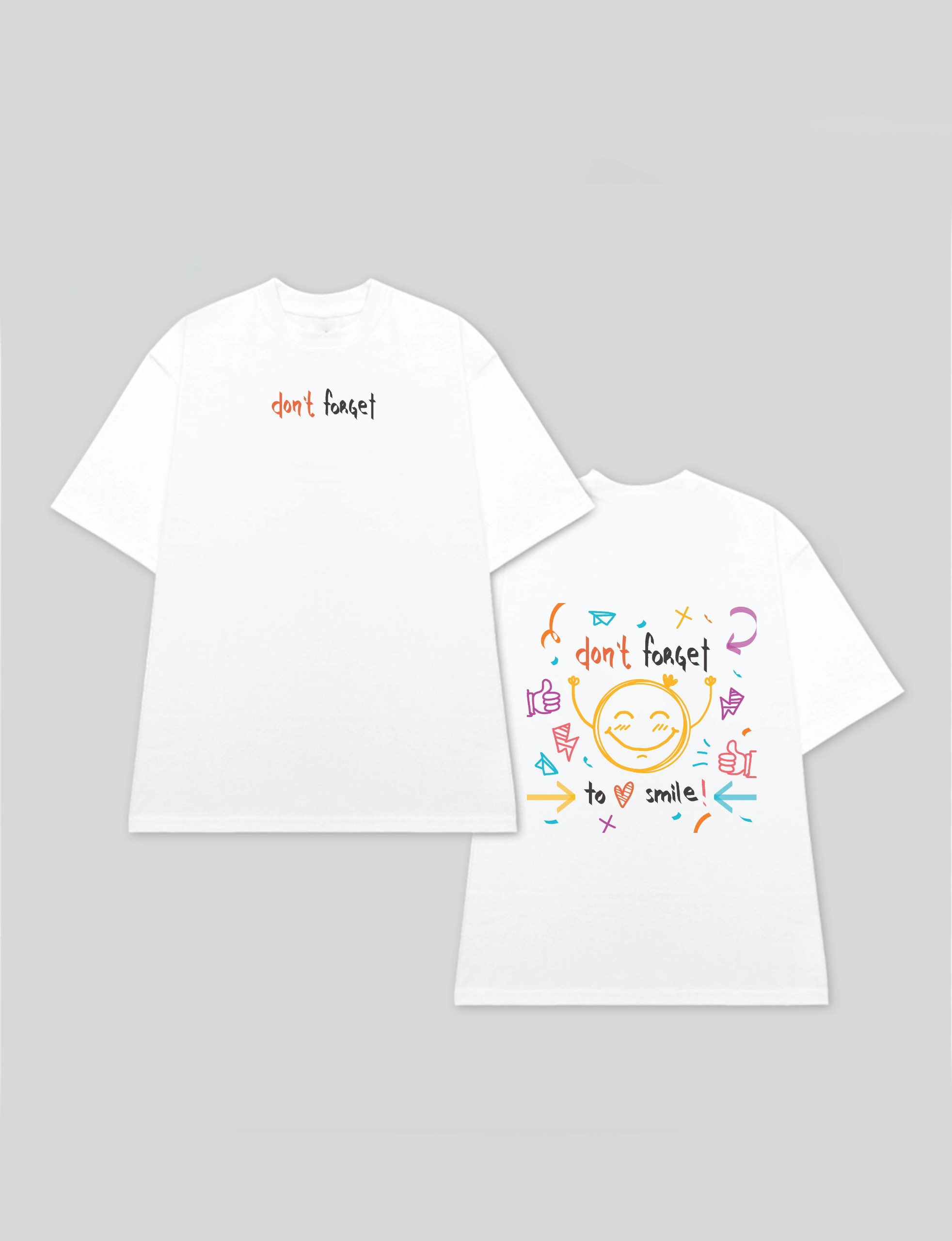 Áo T-Shirt Giabaco Don’t Forget To Smile TS028 Classic