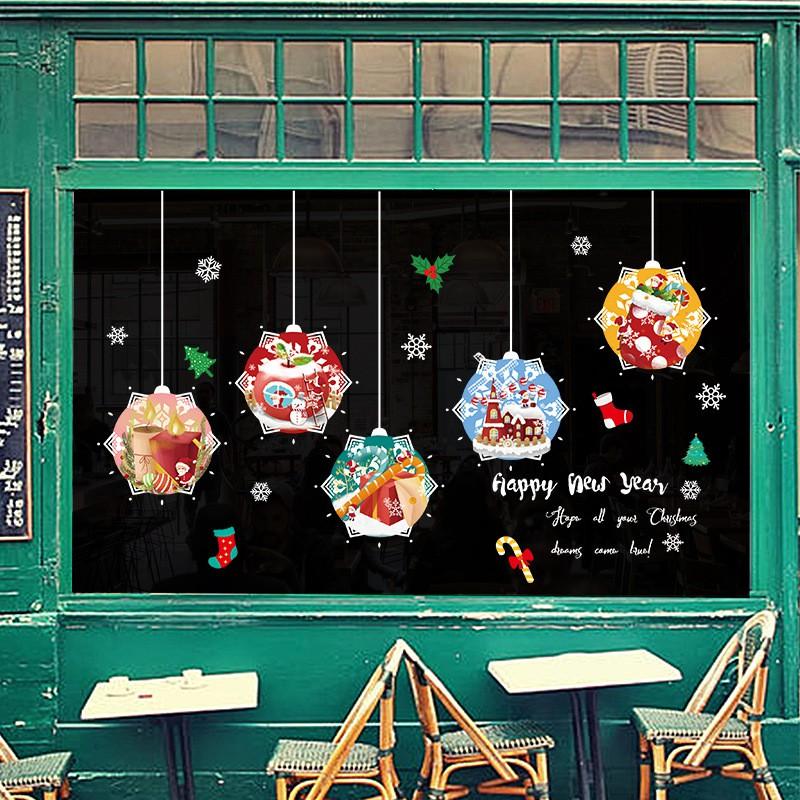 Decal trang trí dây thả Noel 03