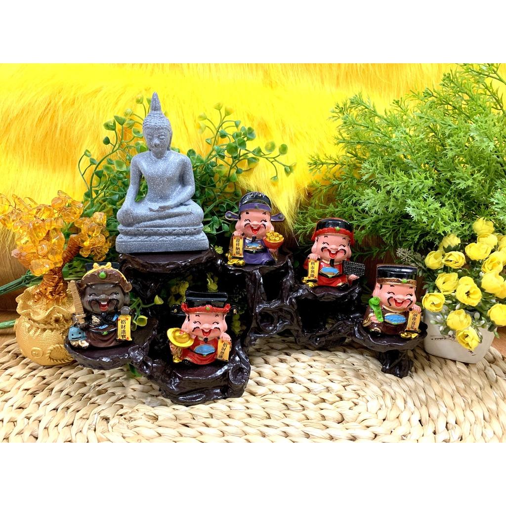 Phật Thích Ca cùng Ngũ Công Thần Tài tọa Đế 6 chân