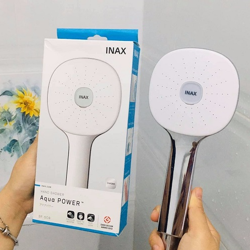 Tay sen INAX Aqua Power BF-SC8 mạ crom  tăng áp 500%, massage, hàng chính hãng