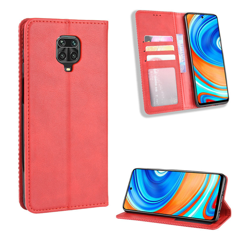 Bao Da Dạng Ví Cho Xiaomi Remi Note 9s, Note 9 Pro, Note 9 Pro Max hít nam châm cao cấp , Có ngăn đựng tiền và thẻ