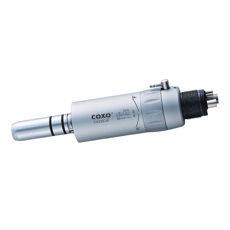 COXO CX235-3F cầm tốc độ thấp Nút nhấn kiểu E Mũi thẳng Hình nón Chốt tương phản Góc 2/4 lỗ Nha khoa