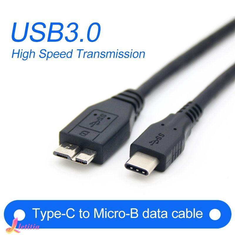 Type-c to Micro B Mobile Hard Drive Data Cable USB3.1 Type-c to 3.0 Letitia