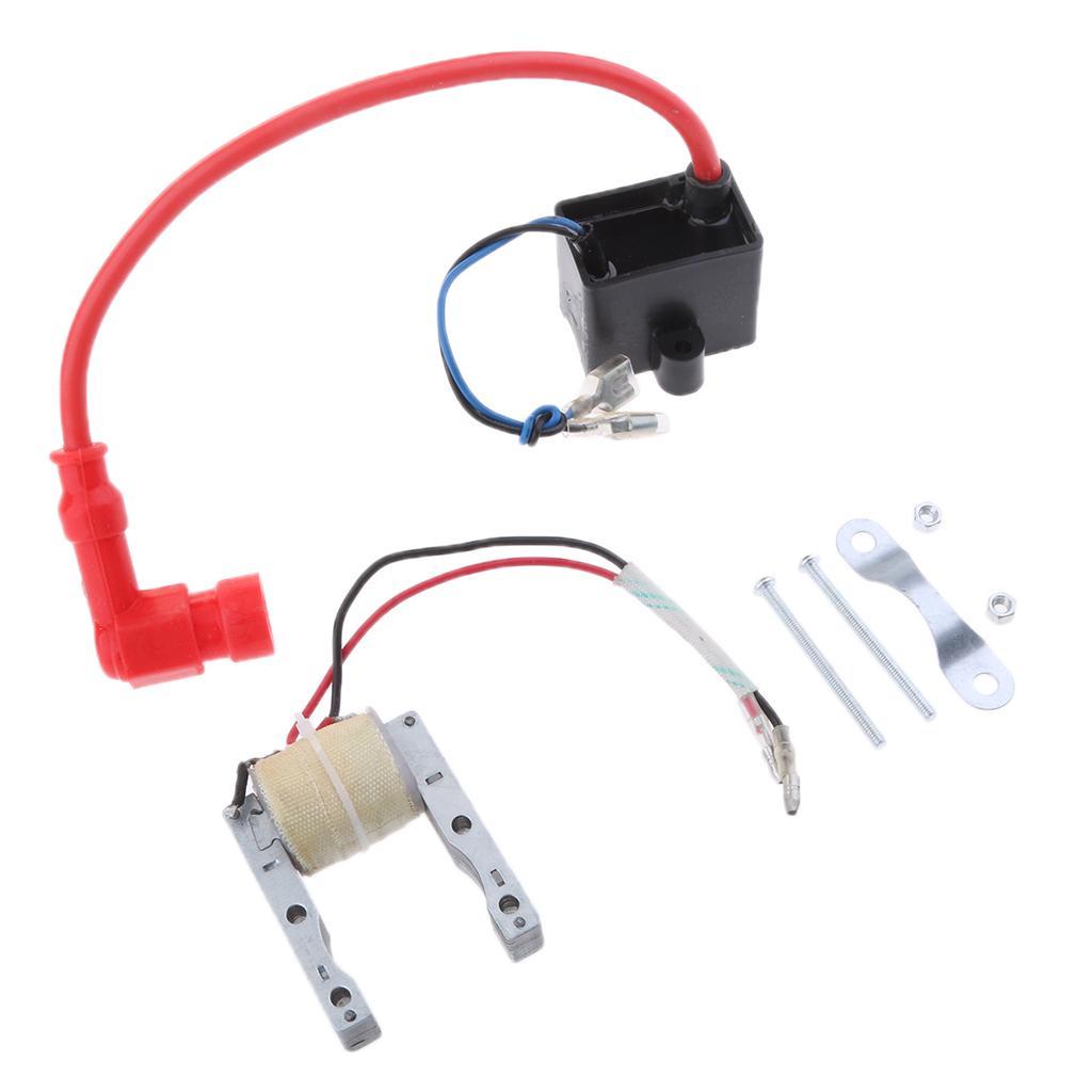 Magneto Coil & CDI Ignition Coil Universal Fit for 49CC-80CC 2-Stroke Engine