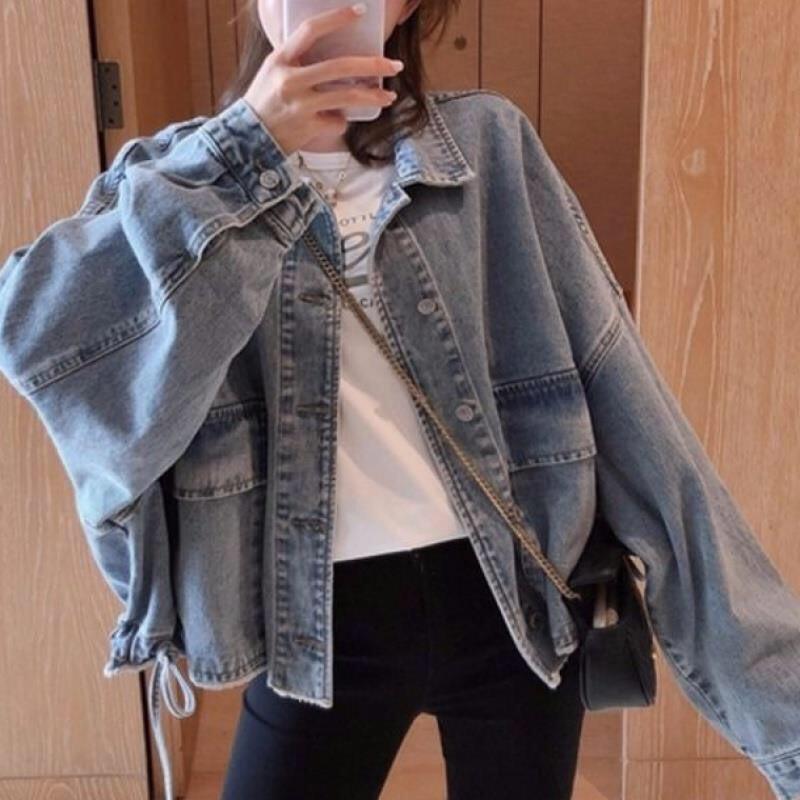 Áo khoác nữ jean form rộng